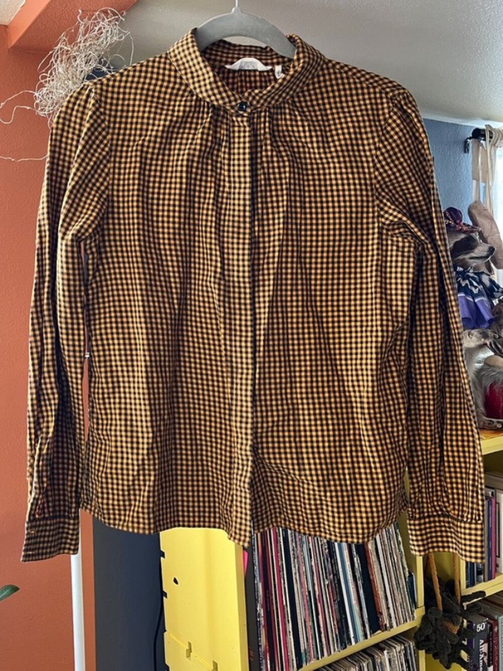 Toast Anja Checked Cotton Blouse UK 8 US 4 GUC